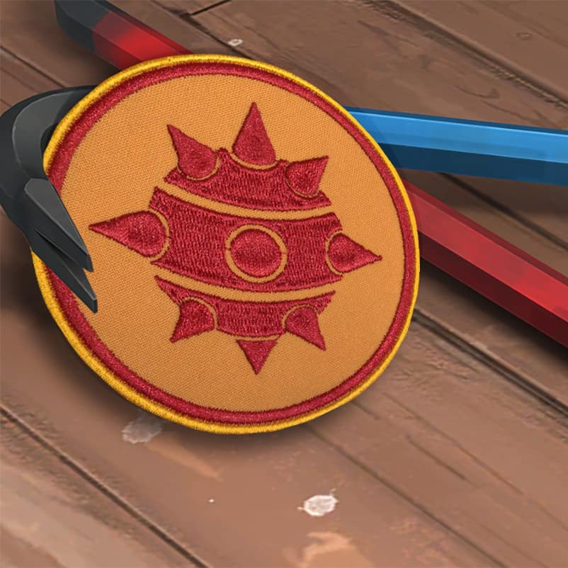 Team Fortress 2 Demoman Patch - Team Red Embroidery