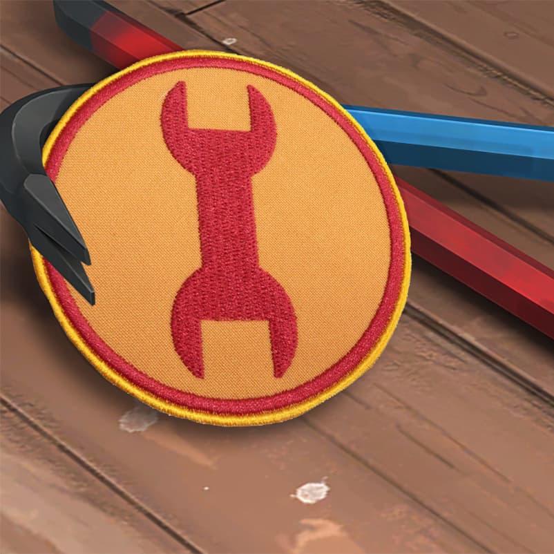 Team Fortress 2 Engineer Patch - Team Red Embroidery